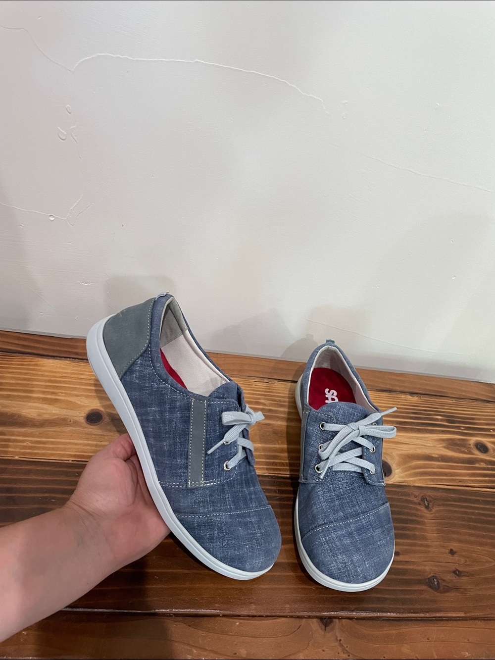 SAS Marnie Orthopedic Sneakers Shoe Women’s 9W Leather Comfort Blue Jay/ Nubuck